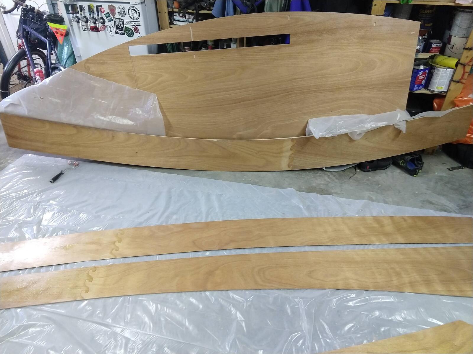 last hull panels and completed hull bottom