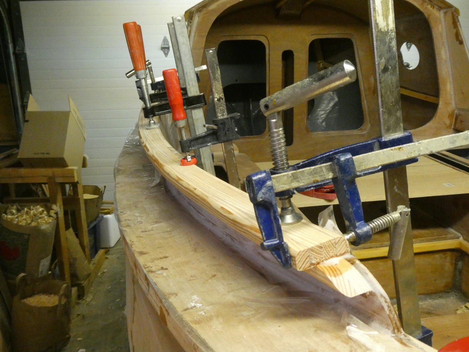 Port side glued on