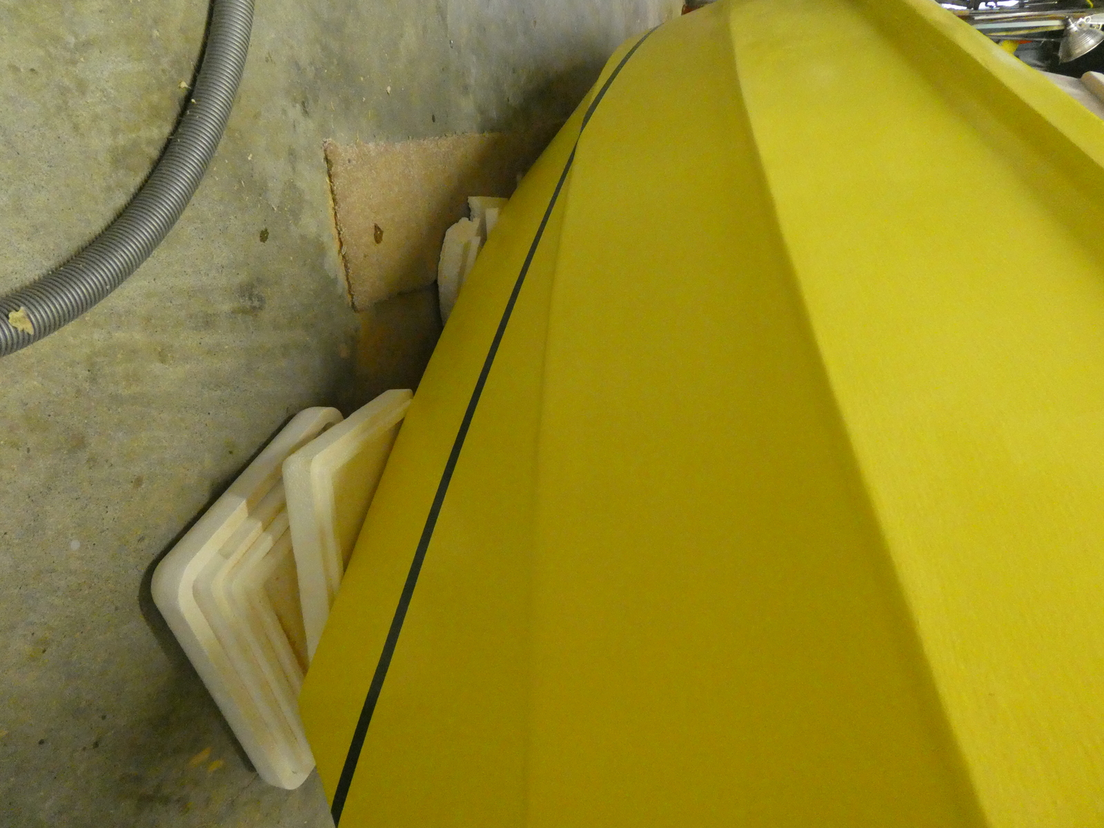 A bunch in the center up near the bow that made a big difference in stabilizing the boat